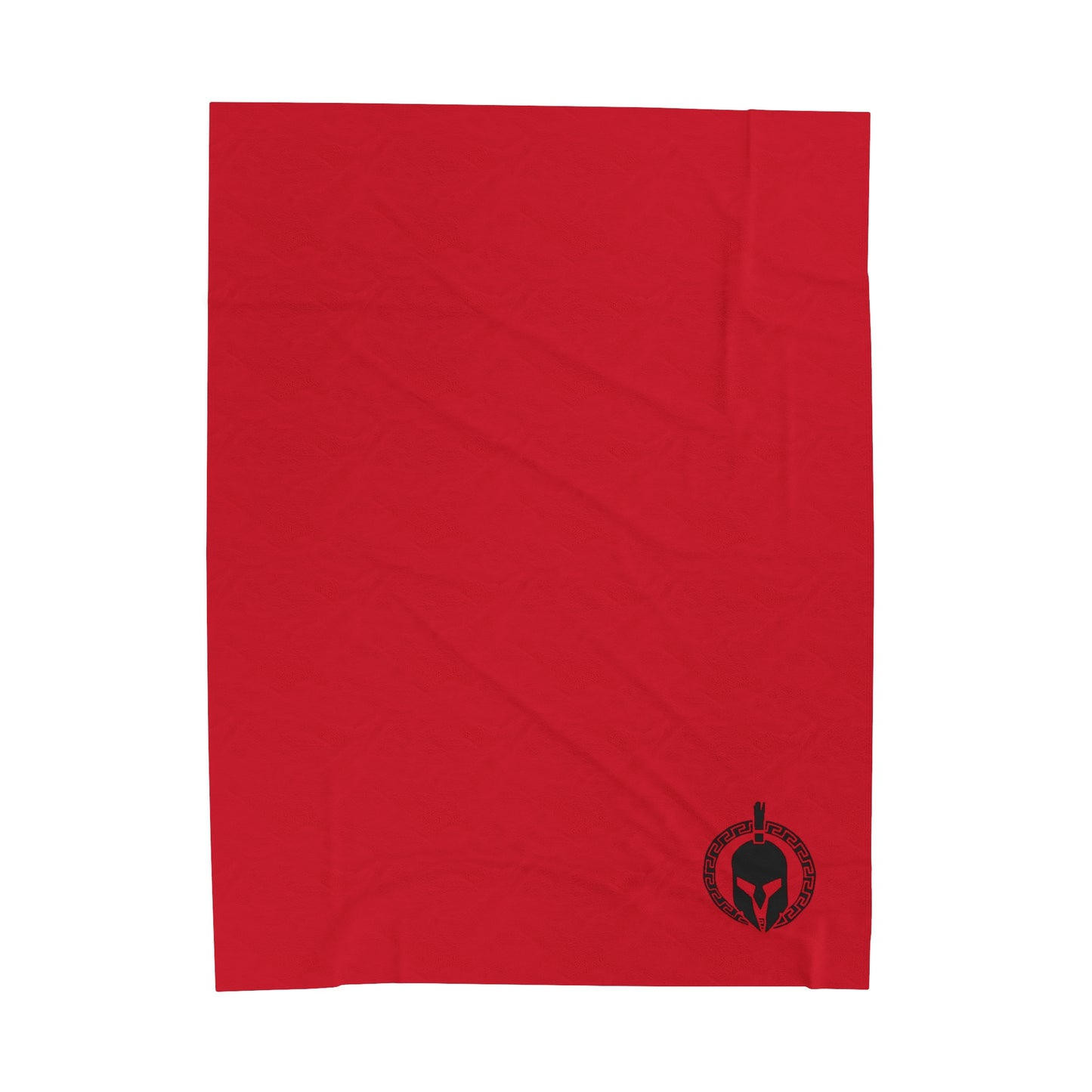 Sparta Helmet - Red Velveteen Plush Blanket