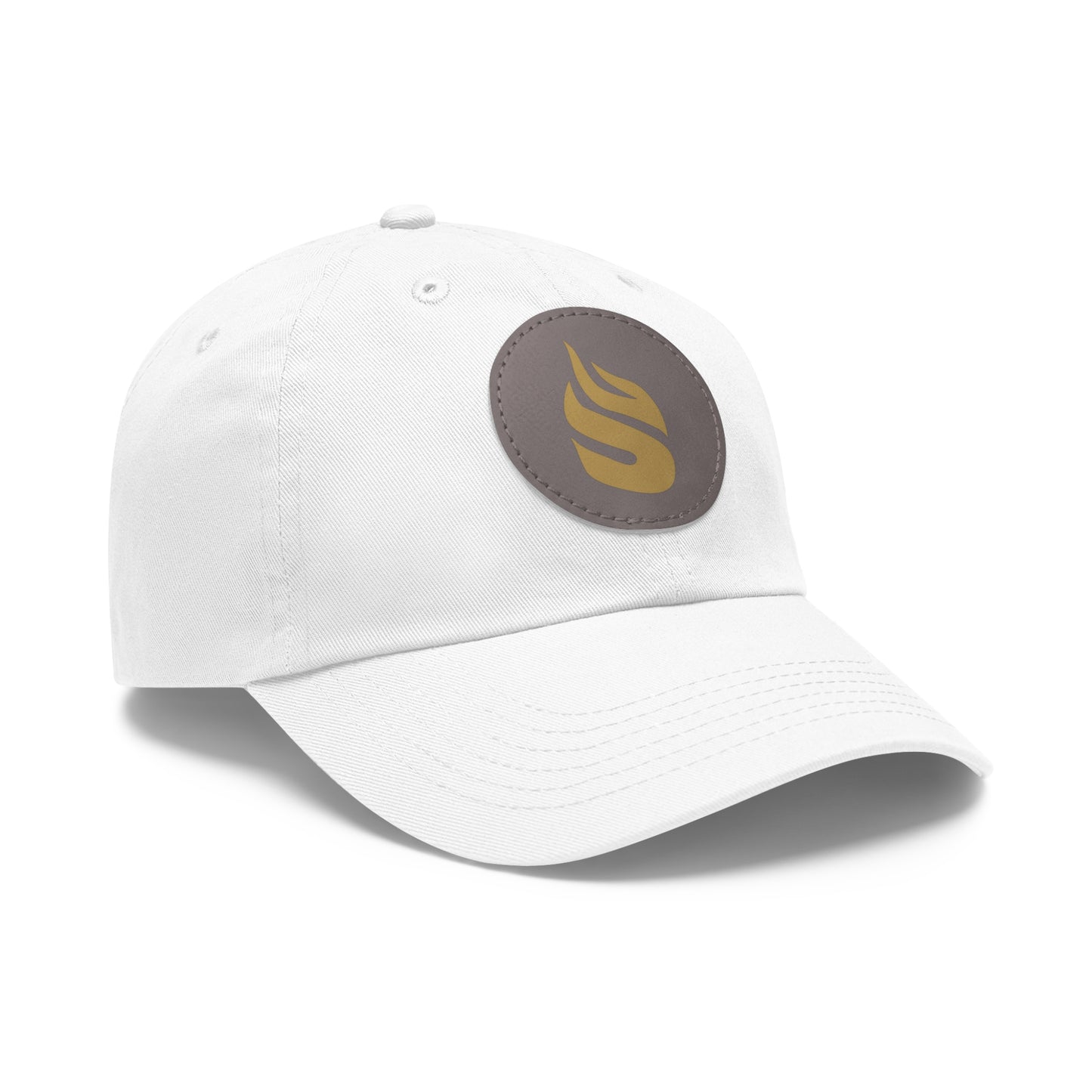 Sparta Hat - Gold Flame on Leather Patch (Round)