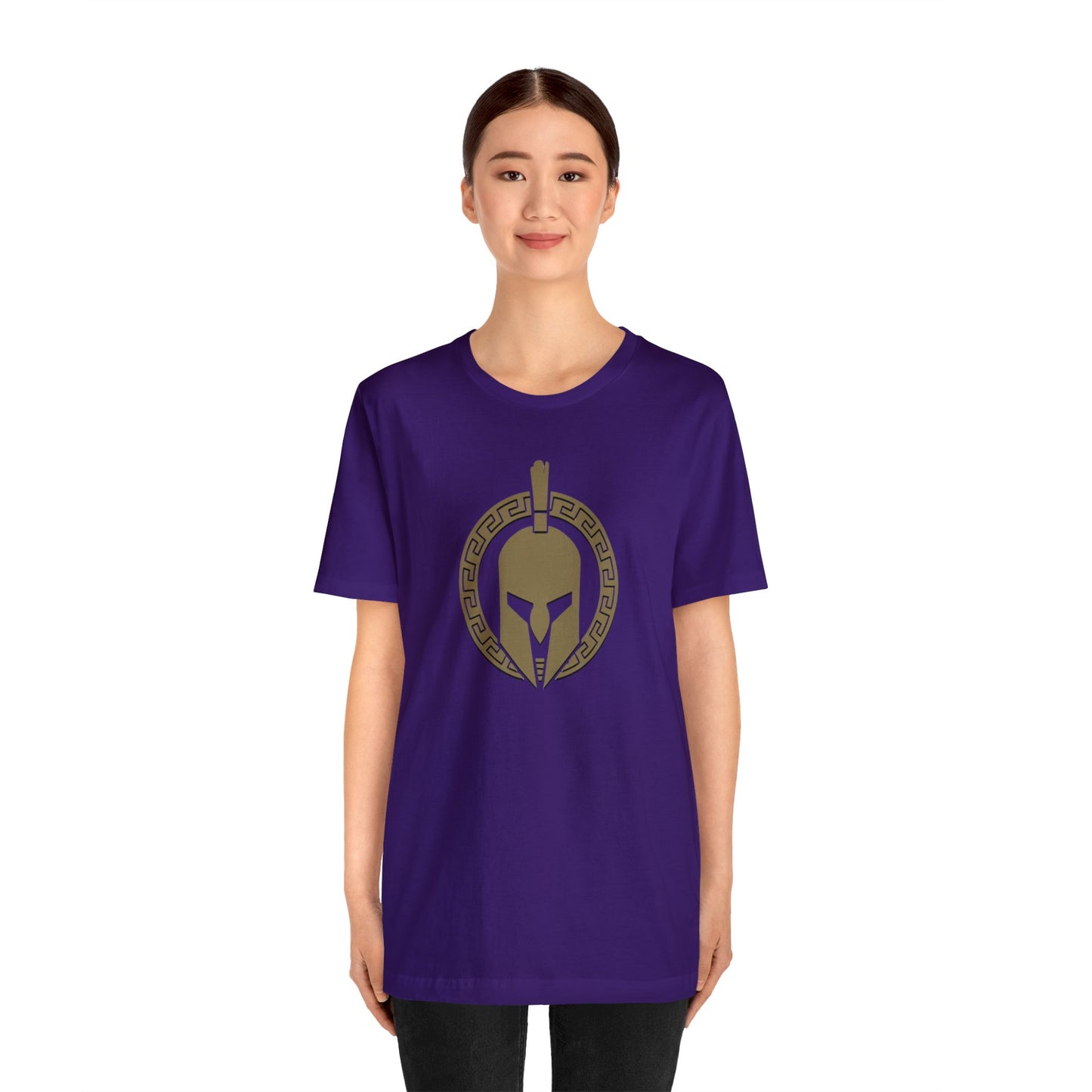 Sparta Large Gold Helmet - Unisex Jersey Short Sleeve Tee