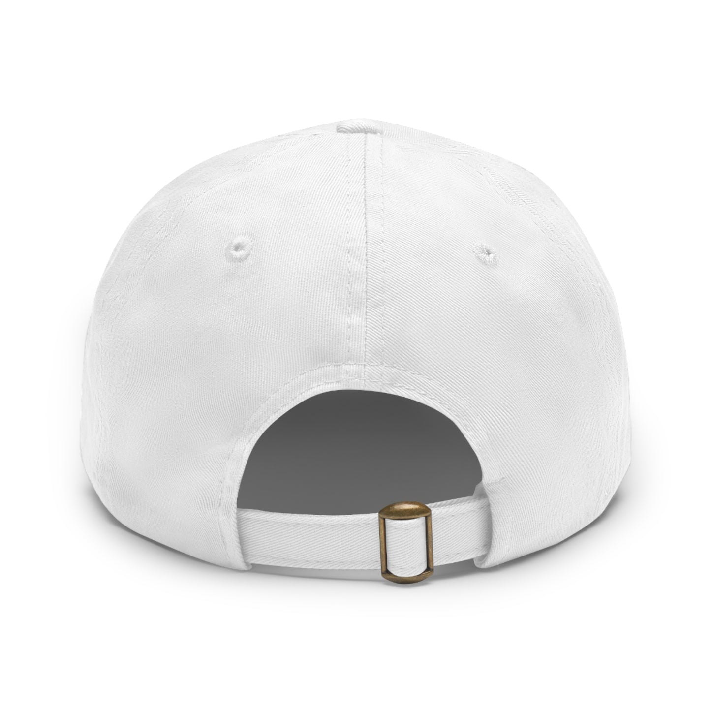 Sparta Hat - White Helmet on Leather Patch (Round)