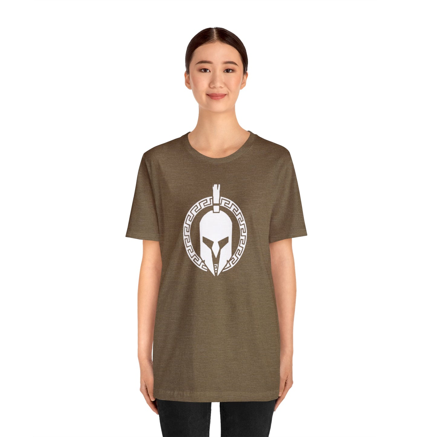 Sparta Large White Helmet - Unisex Jersey Short Sleeve Tee