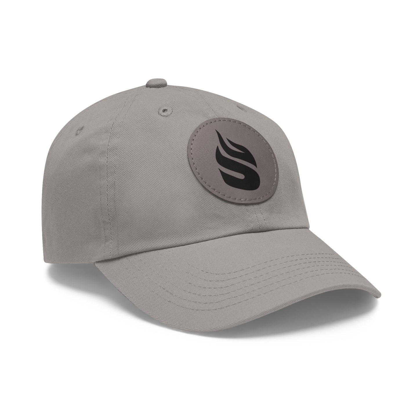 Sparta Hat - Black Flame on Leather Patch (Round)