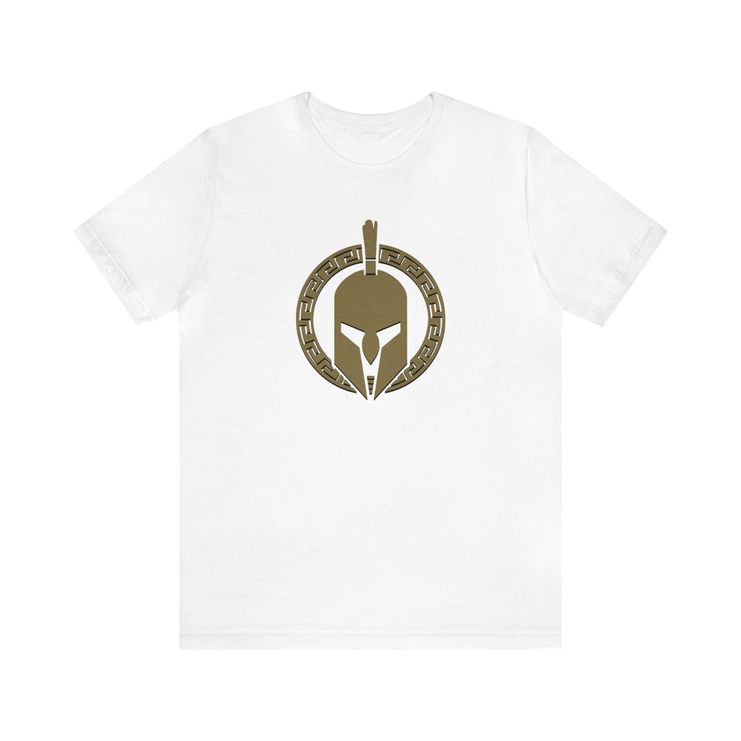 Sparta Large Gold Helmet - Unisex Jersey Short Sleeve Tee