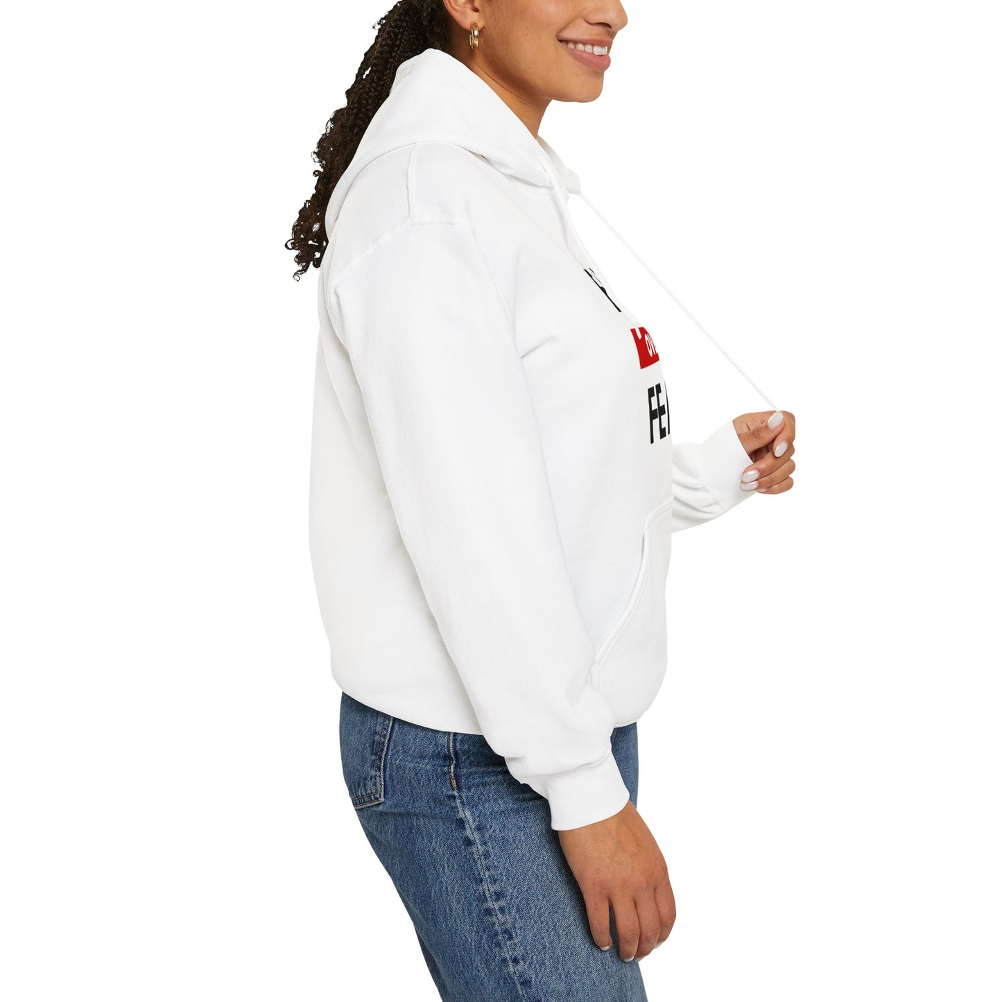 Faith Over Fear - Red - Unisex Heavy Blend™ Hooded Sweatshirt