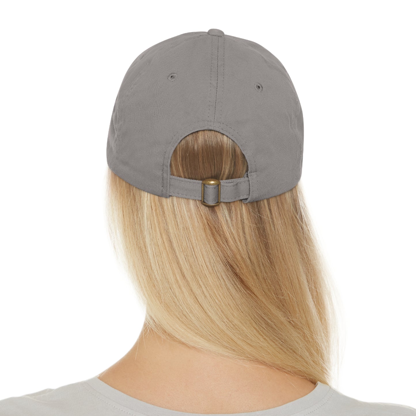 Sparta Hat - White Helmet on Leather Patch (Round)