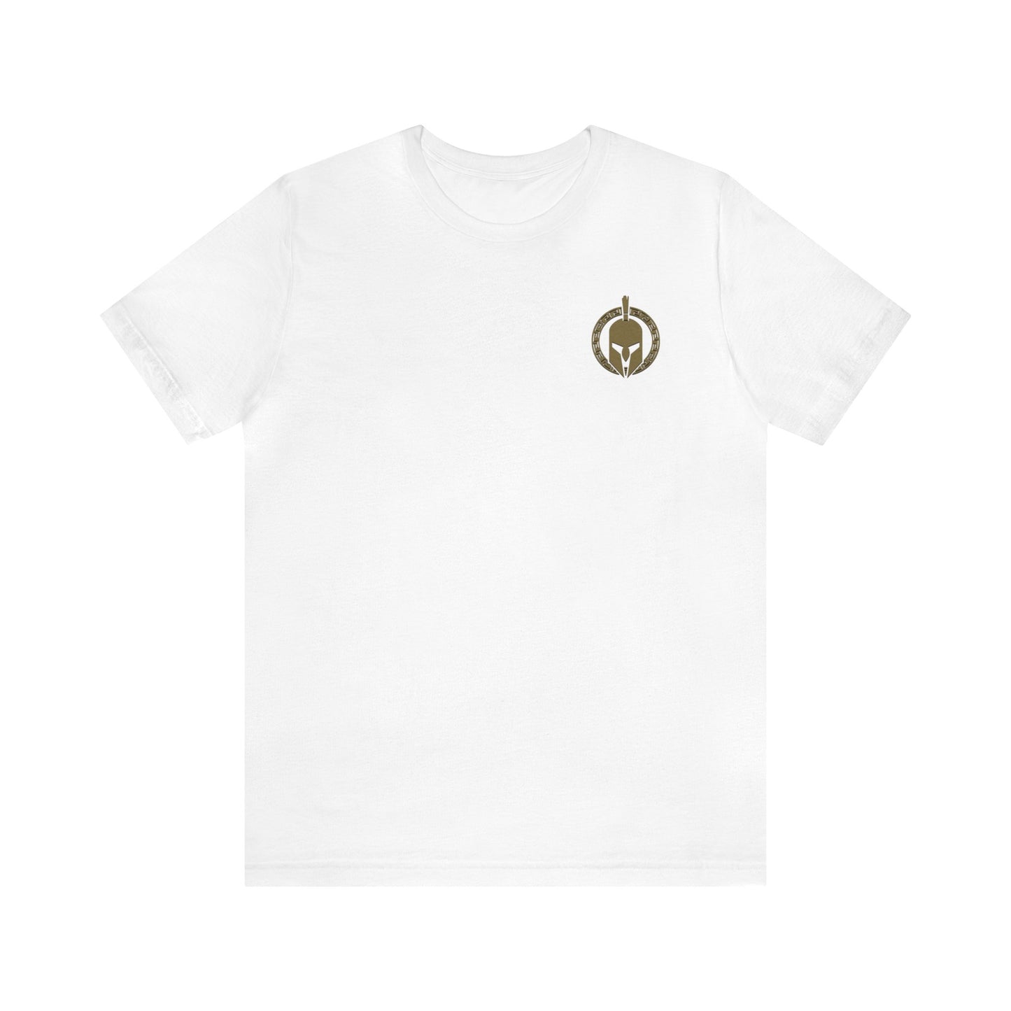 Sparta Small Gold Helmet - Unisex Jersey Short Sleeve Tee