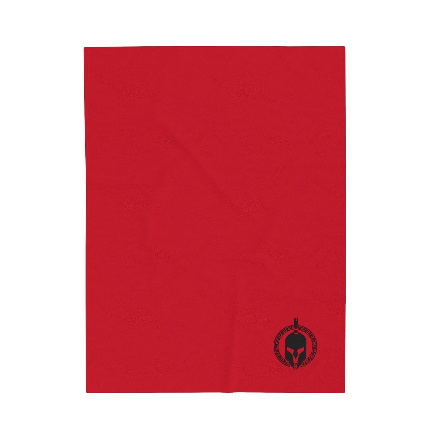 Sparta Helmet - Red Velveteen Plush Blanket