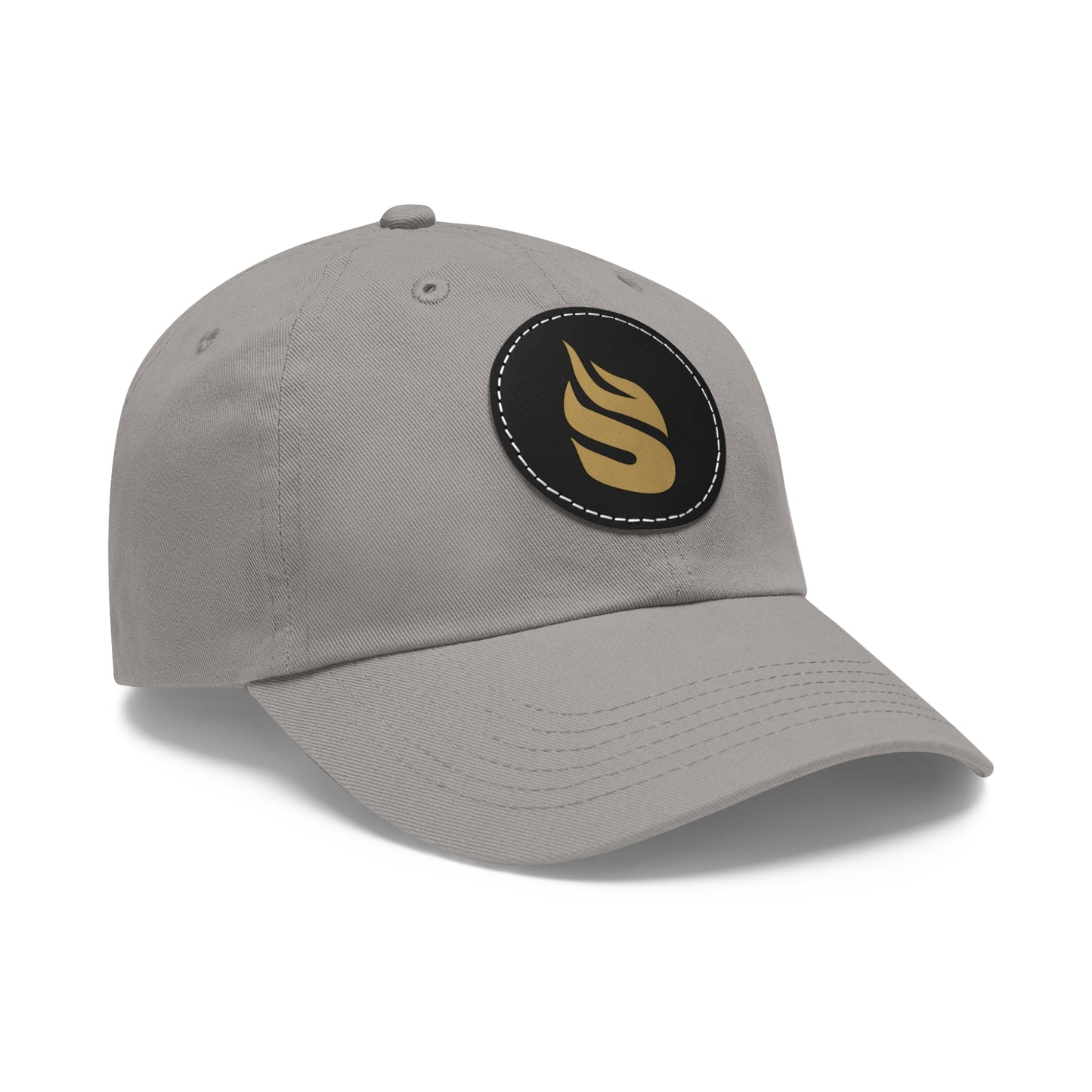 Sparta Hat - Gold Flame on Leather Patch (Round)