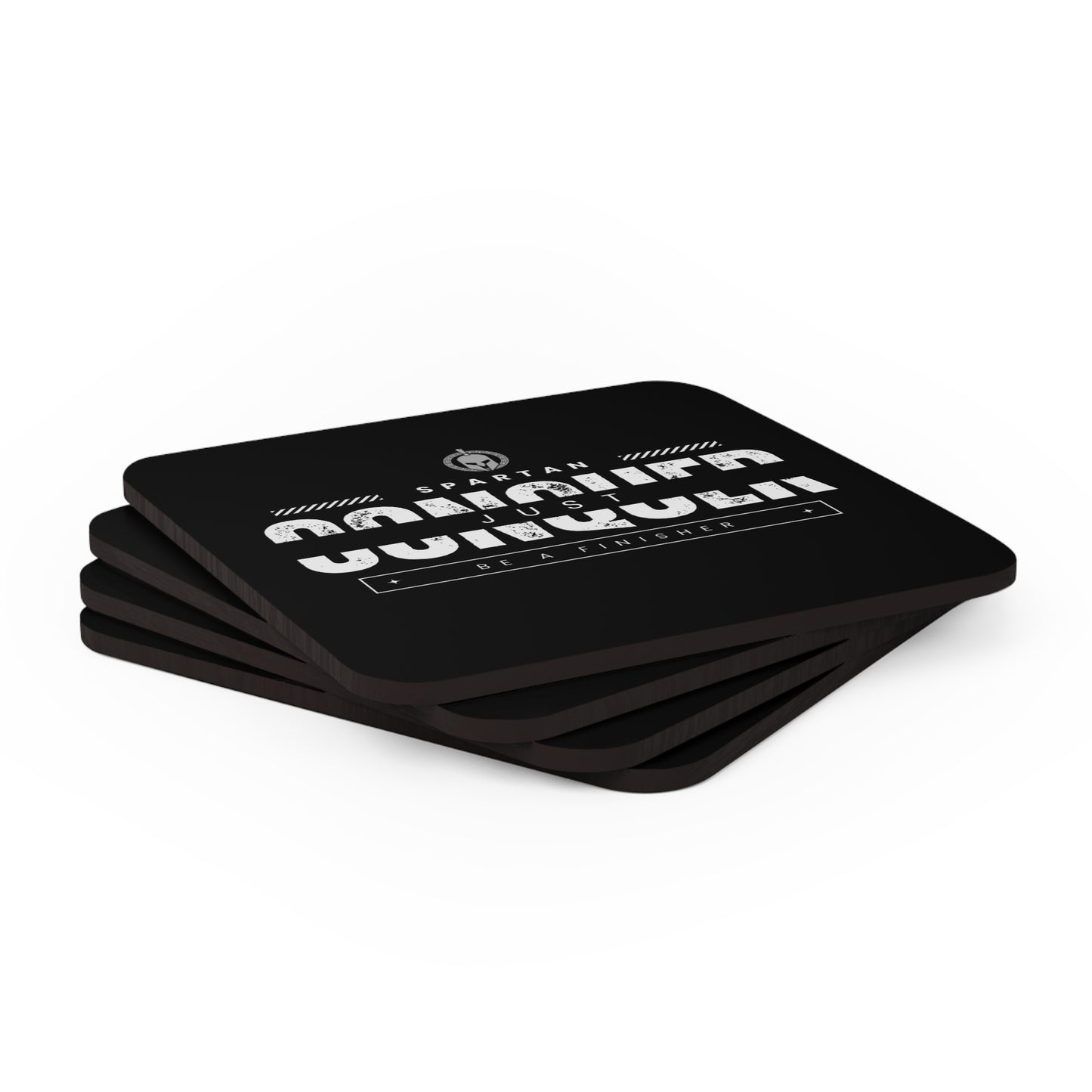 Just Conquer - Corkwood Coaster Set