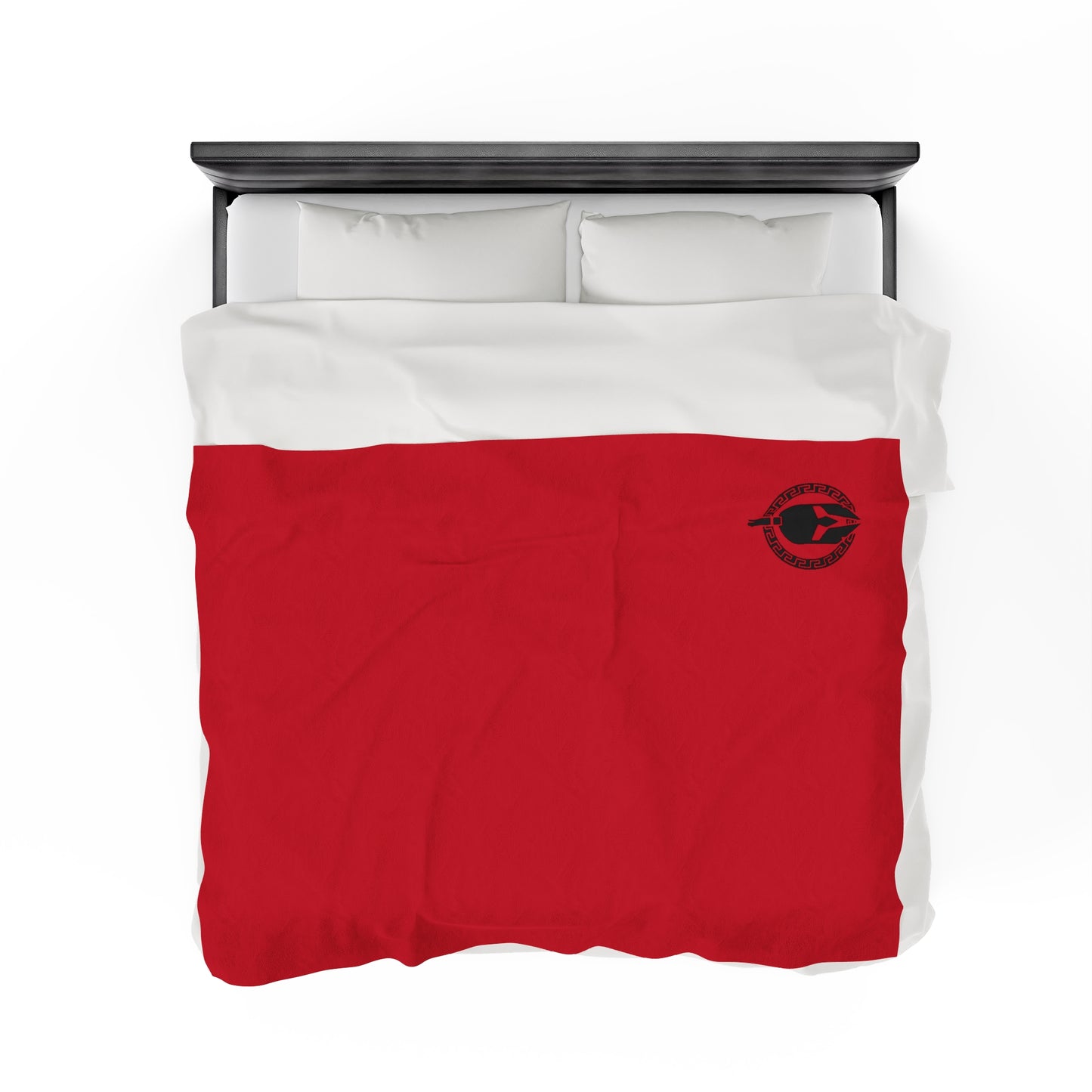 Sparta Helmet - Red Velveteen Plush Blanket