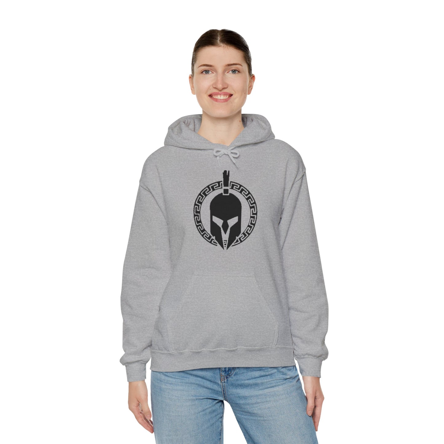 Sparta Black Helmet - Unisex Heavy Blend™ Hooded Sweatshirt