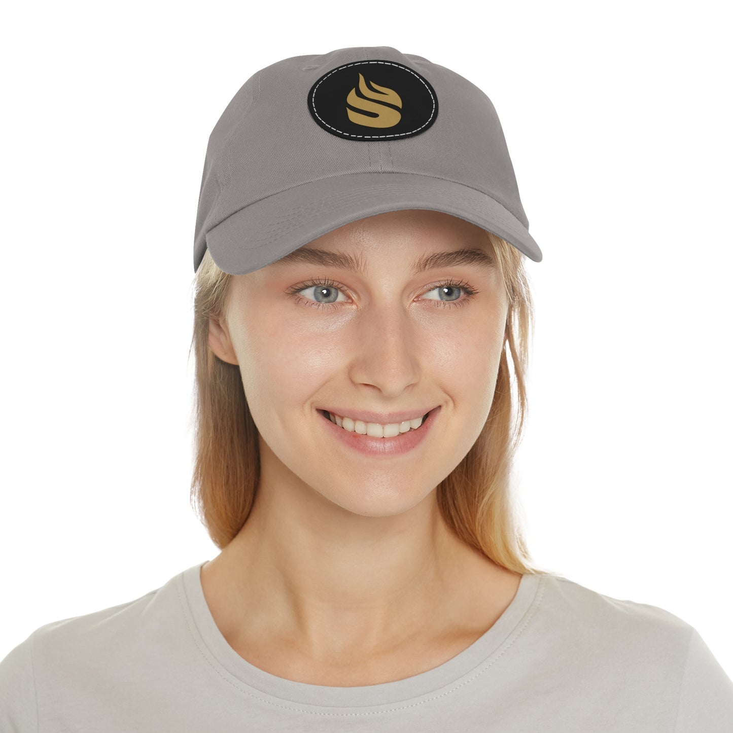 Sparta Hat - Gold Flame on Leather Patch (Round)