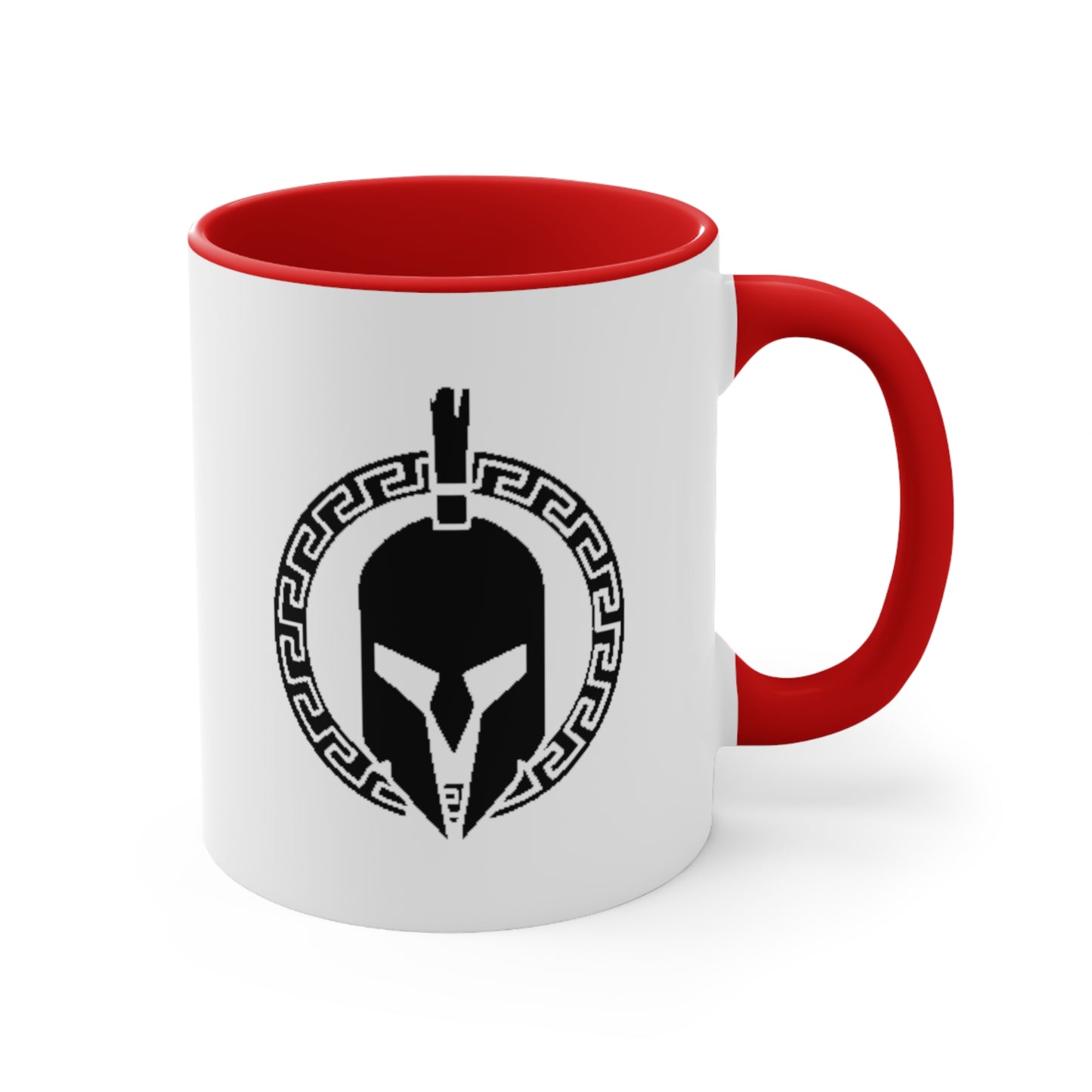 Sparta Black Helmet - Accent Coffee Mug, 11oz