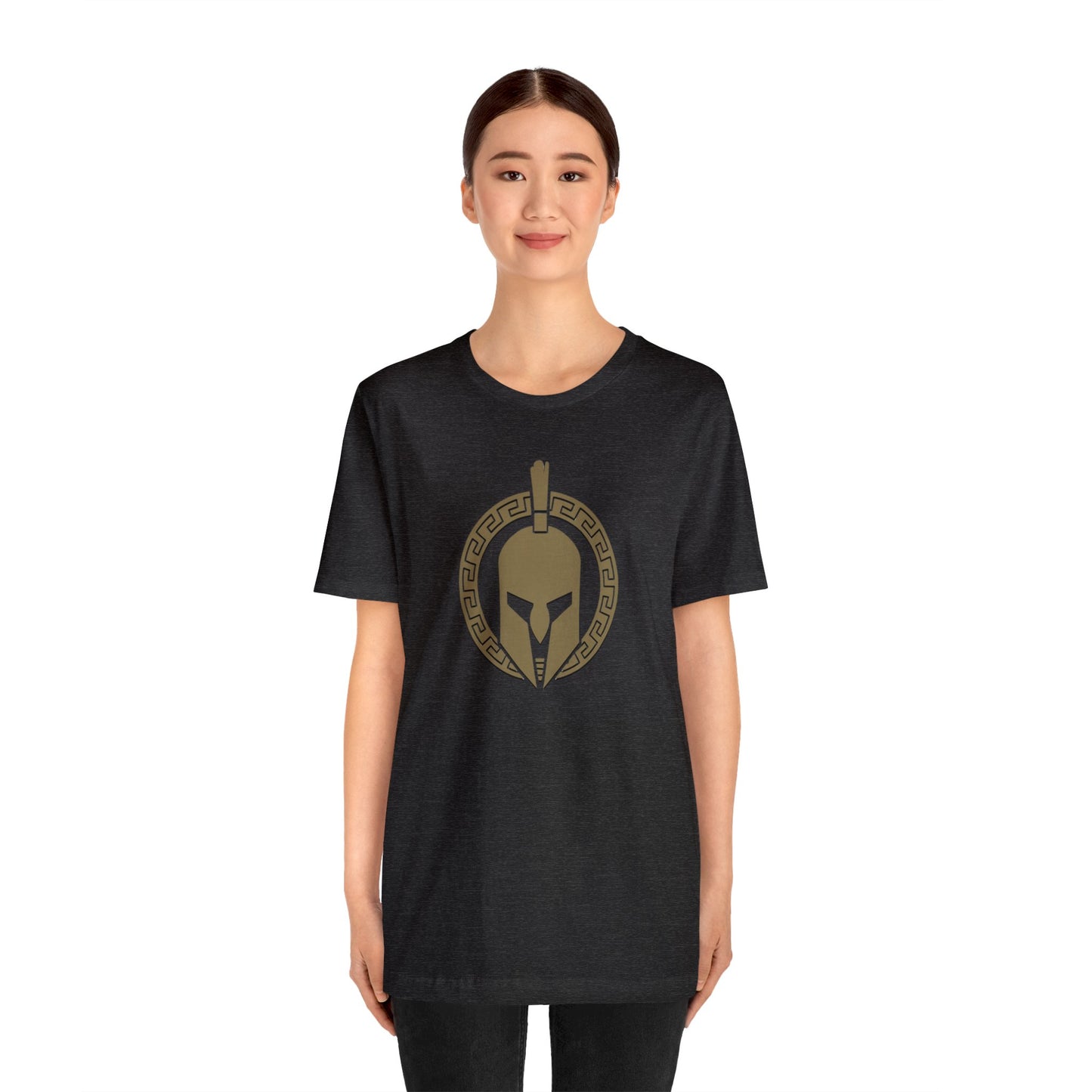 Sparta Large Gold Helmet - Unisex Jersey Short Sleeve Tee