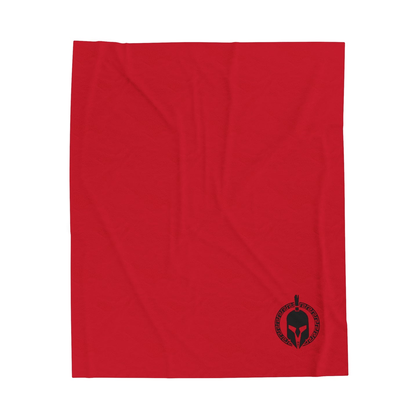 Sparta Helmet - Red Velveteen Plush Blanket