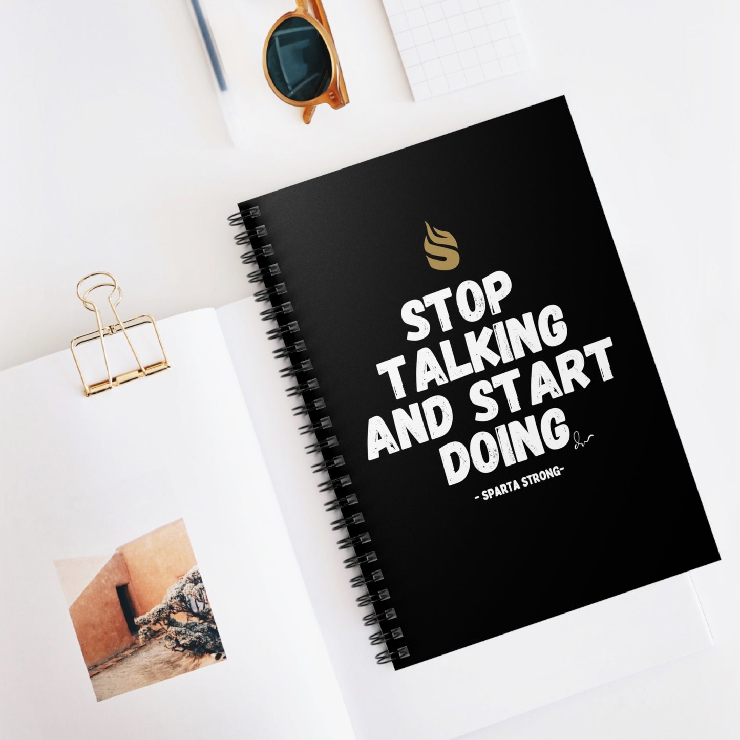 Stop Talking and Start Doing - Spiral Notebook - Ruled Line