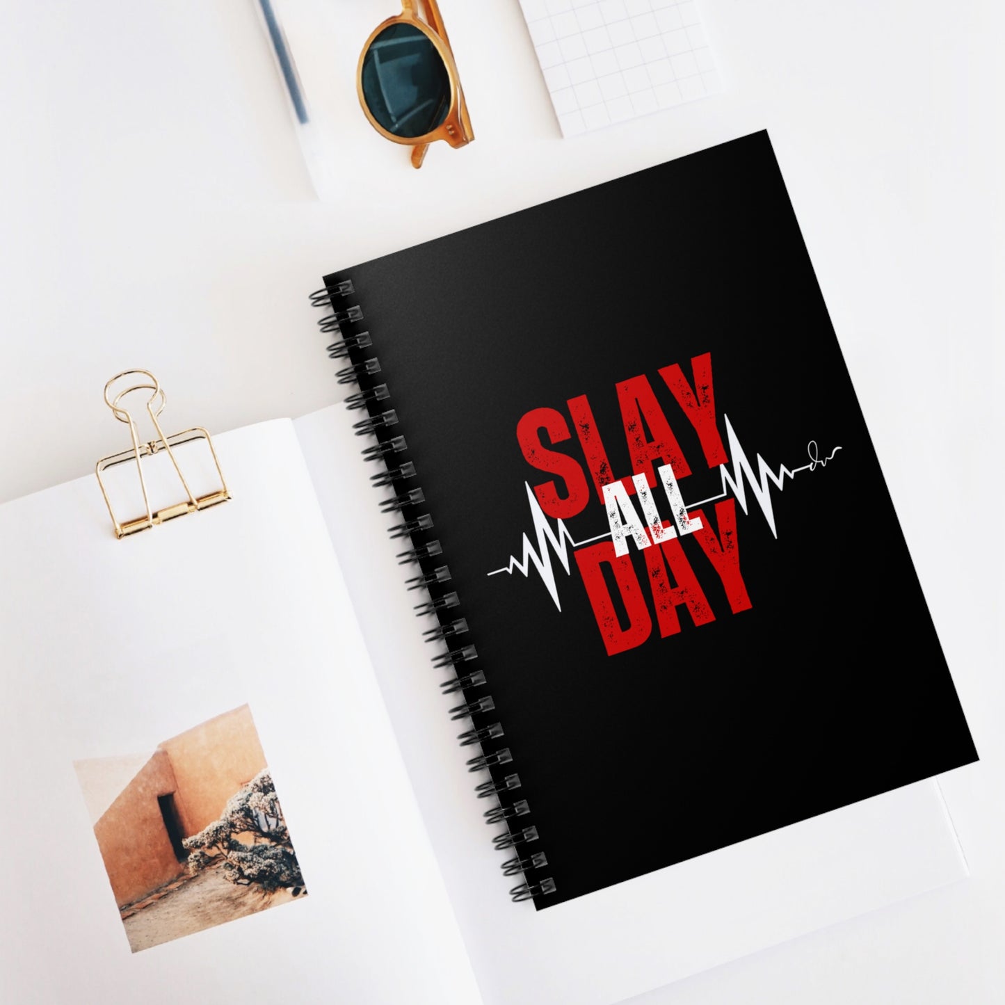 Slay All Day - Spiral Notebook - Ruled Line