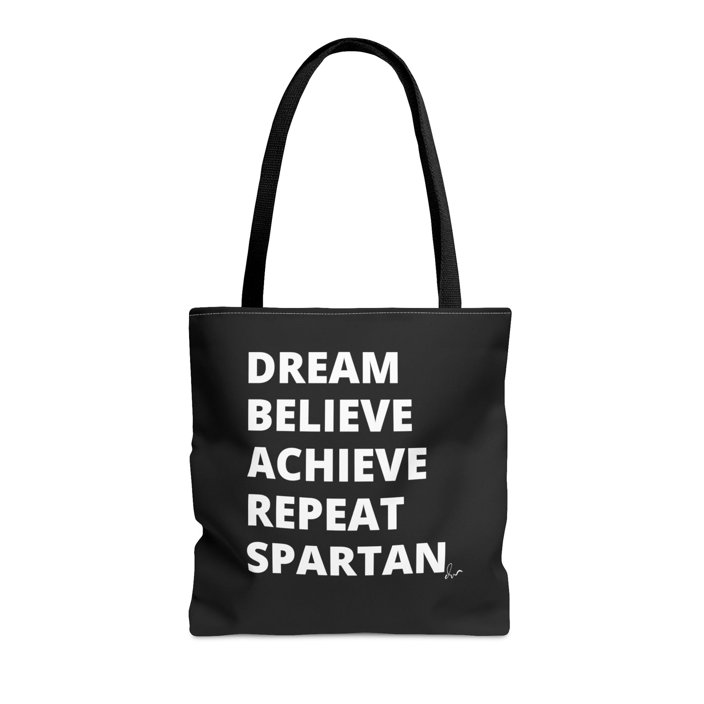 Dream Believe Achieve Repeat Spartan - Tote Bag (AOP)