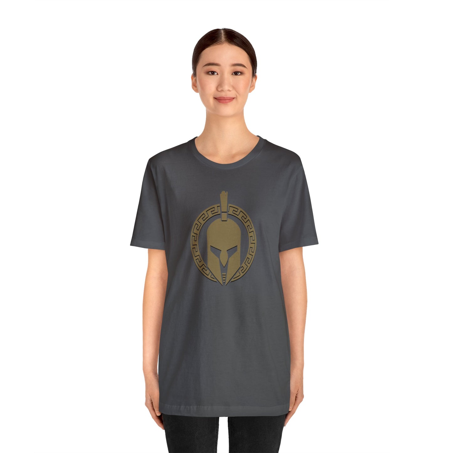 Sparta Large Gold Helmet - Unisex Jersey Short Sleeve Tee