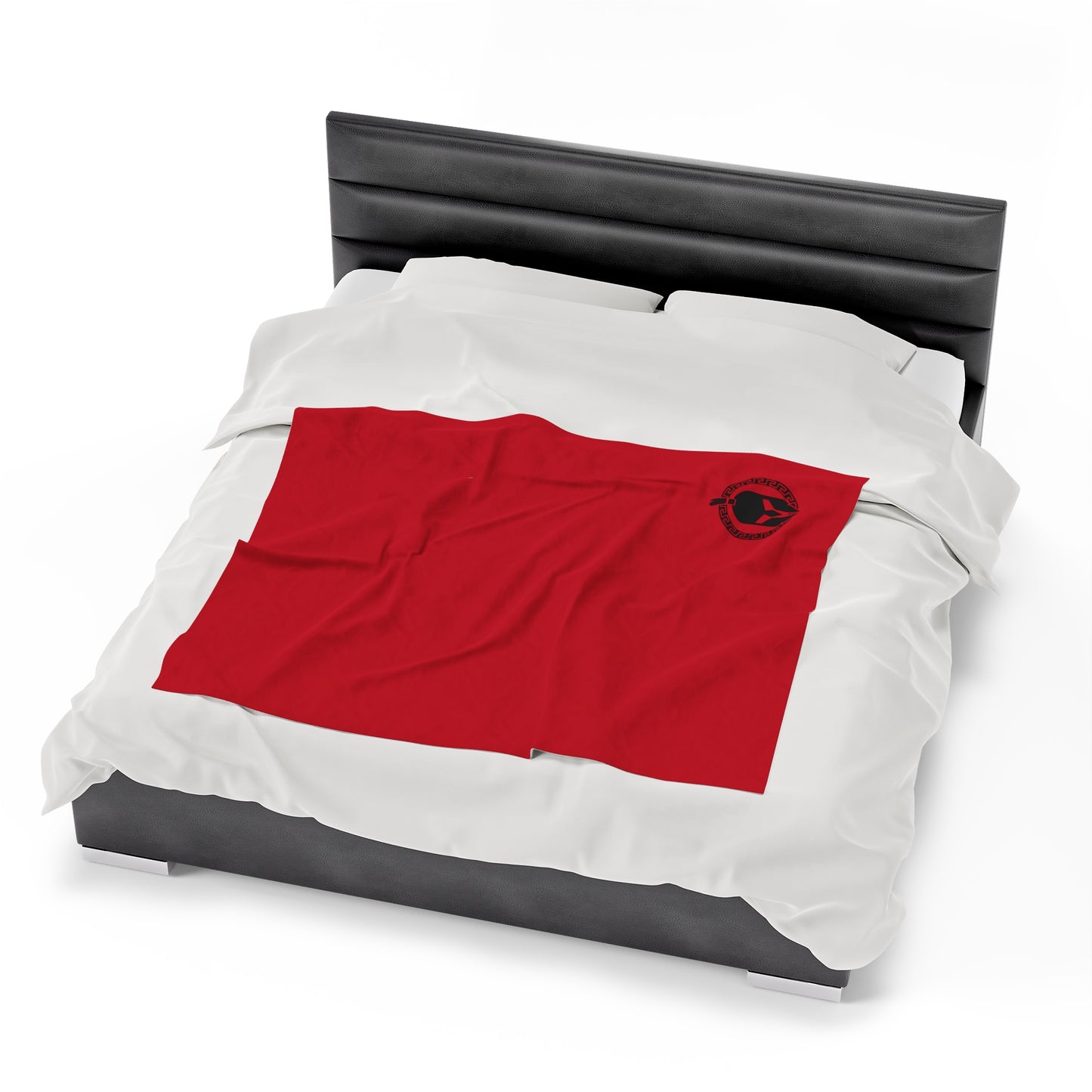 Sparta Helmet - Red Velveteen Plush Blanket