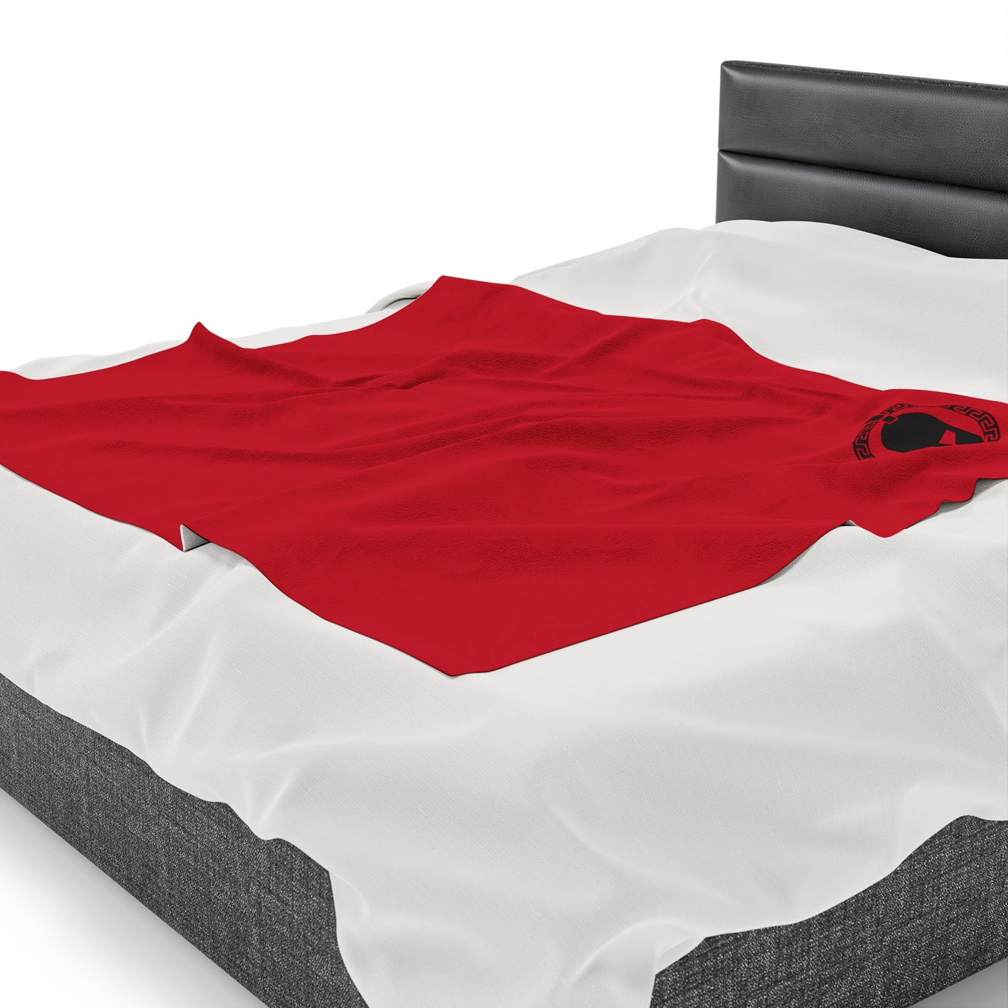 Sparta Helmet - Red Velveteen Plush Blanket