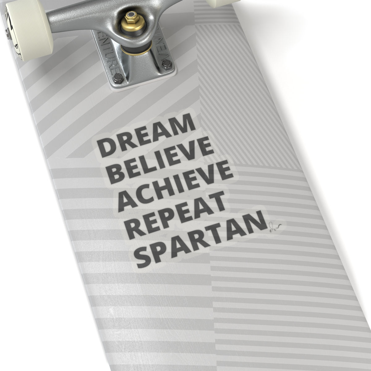 Dream Believe Achieve Repeat Spartan - Kiss-Cut Stickers