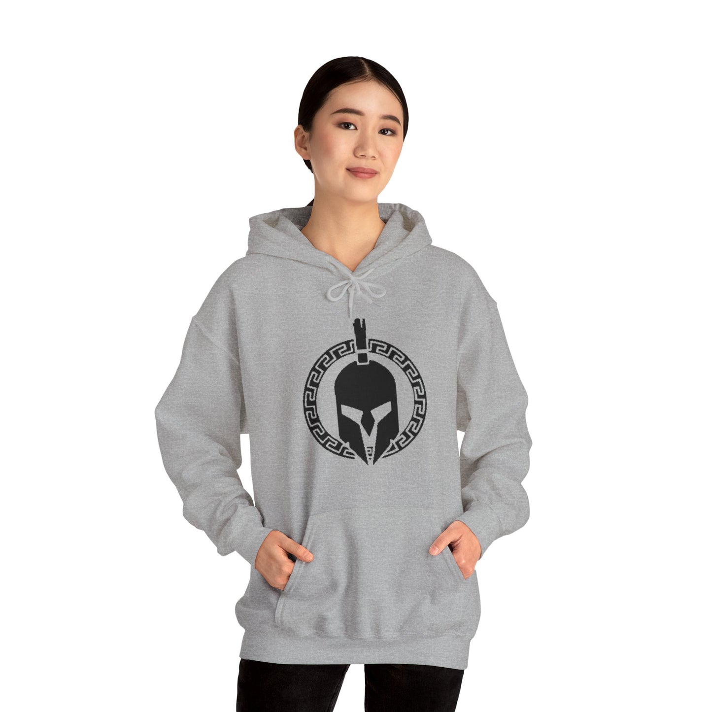 Sparta Black Helmet - Unisex Heavy Blend™ Hooded Sweatshirt