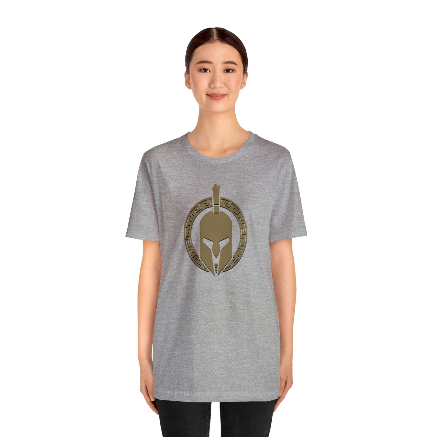 Sparta Large Gold Helmet - Unisex Jersey Short Sleeve Tee