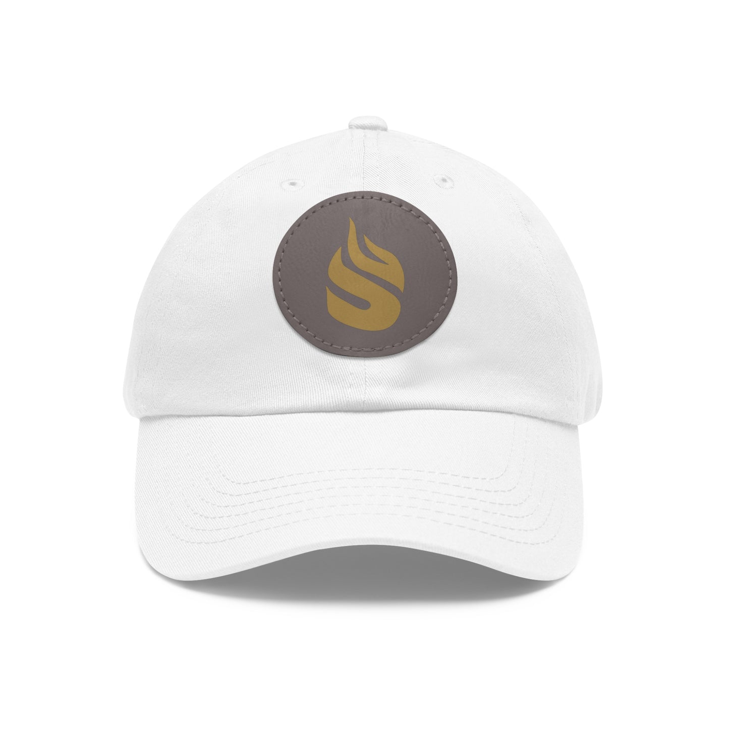 Sparta Hat - Gold Flame on Leather Patch (Round)