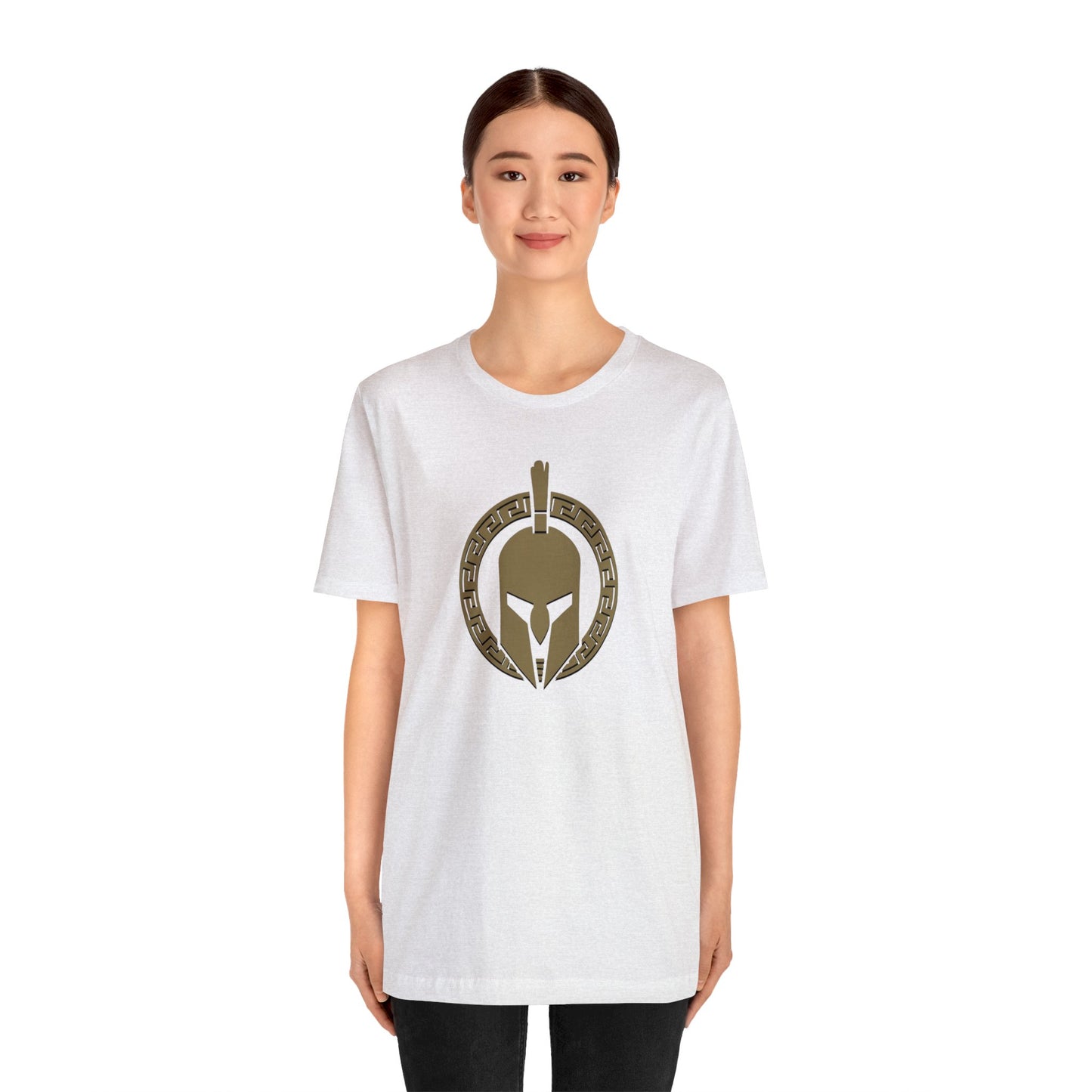 Sparta Large Gold Helmet - Unisex Jersey Short Sleeve Tee