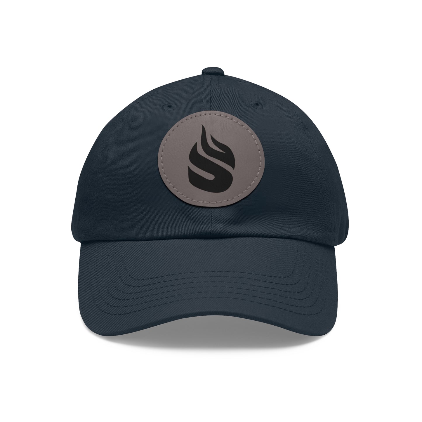 Sparta Hat - Black Flame on Leather Patch (Round)