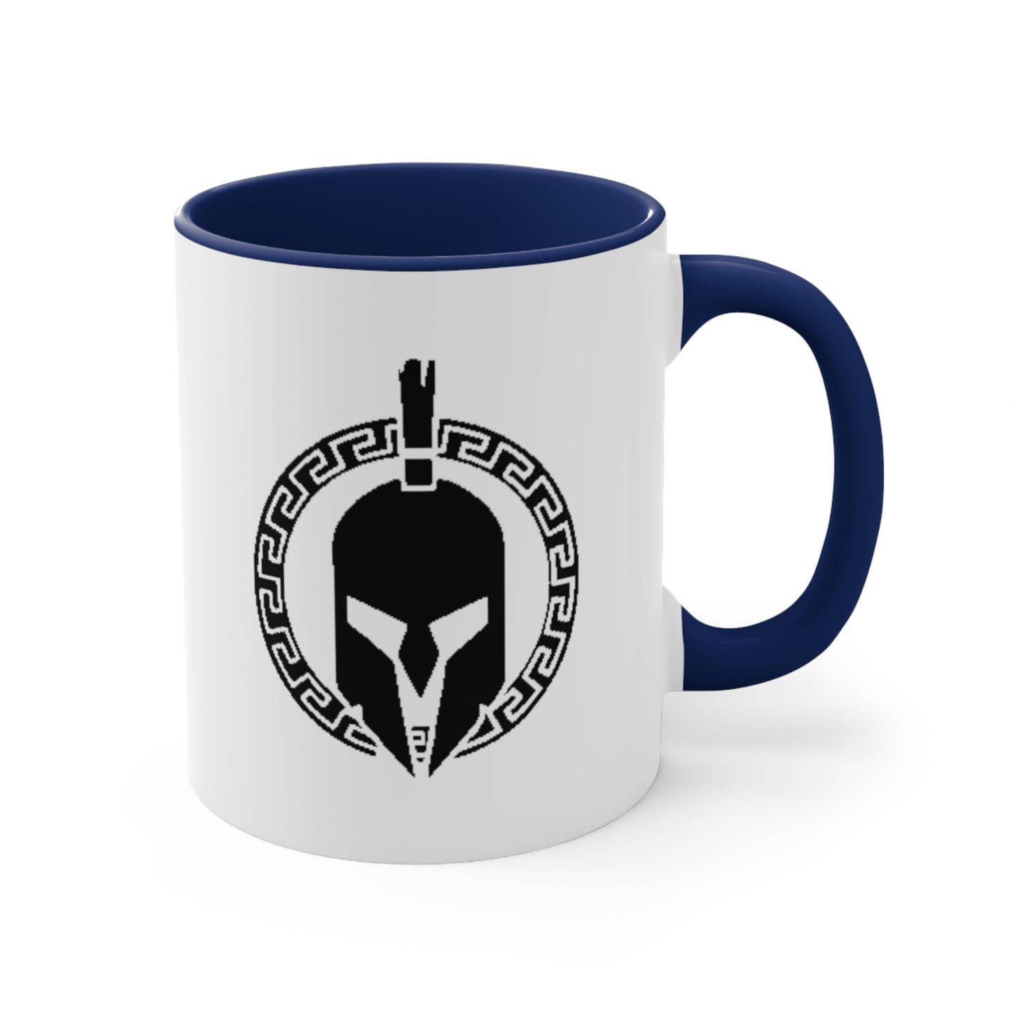 Sparta Black Helmet - Accent Coffee Mug, 11oz