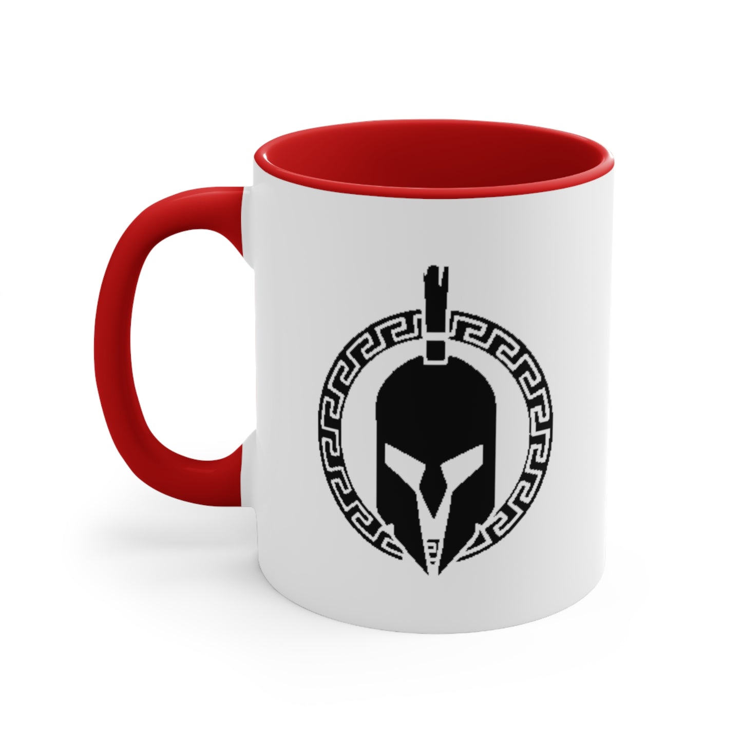 Sparta Black Helmet - Accent Coffee Mug, 11oz