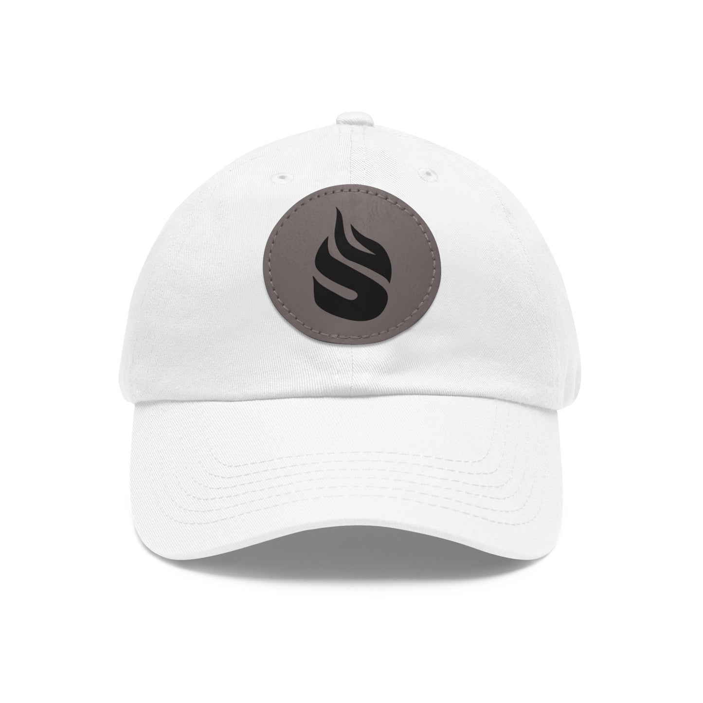 Sparta Hat - Black Flame on Leather Patch (Round)