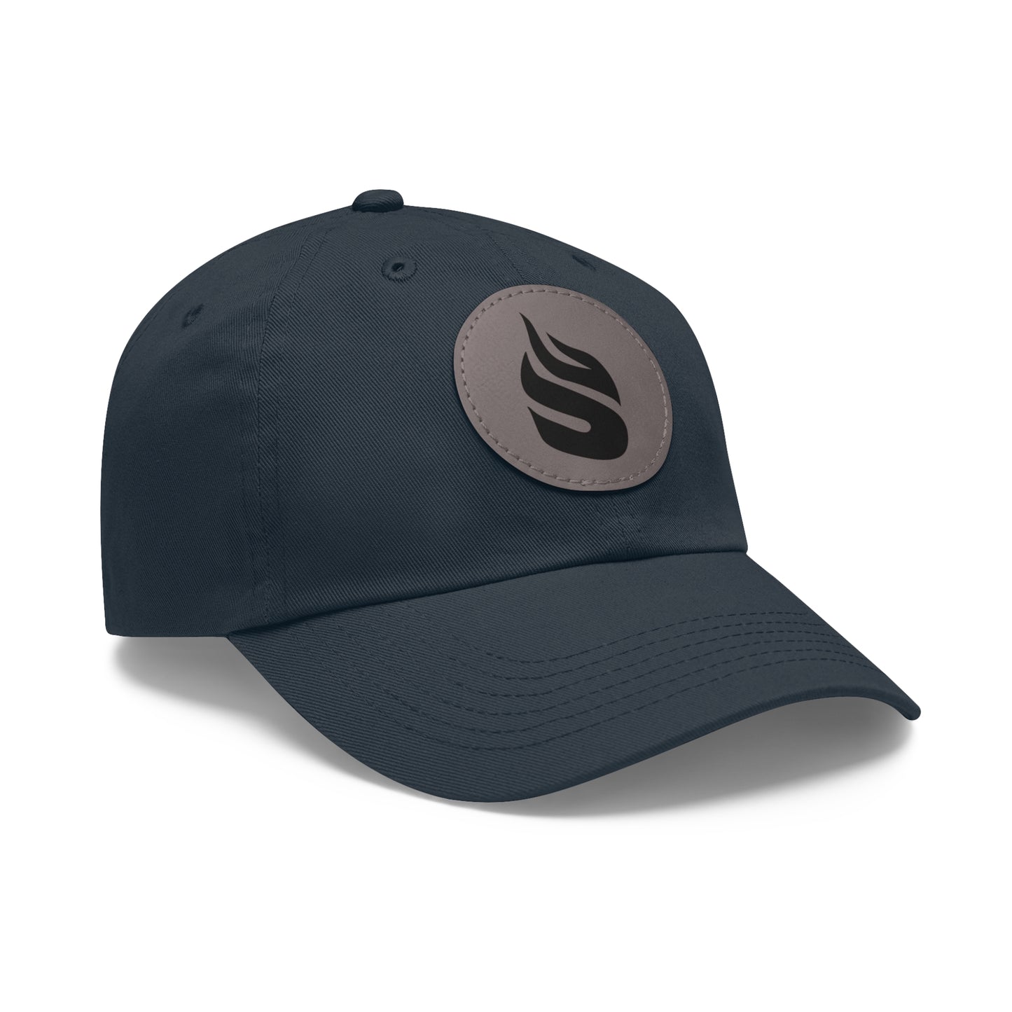 Sparta Hat - Black Flame on Leather Patch (Round)