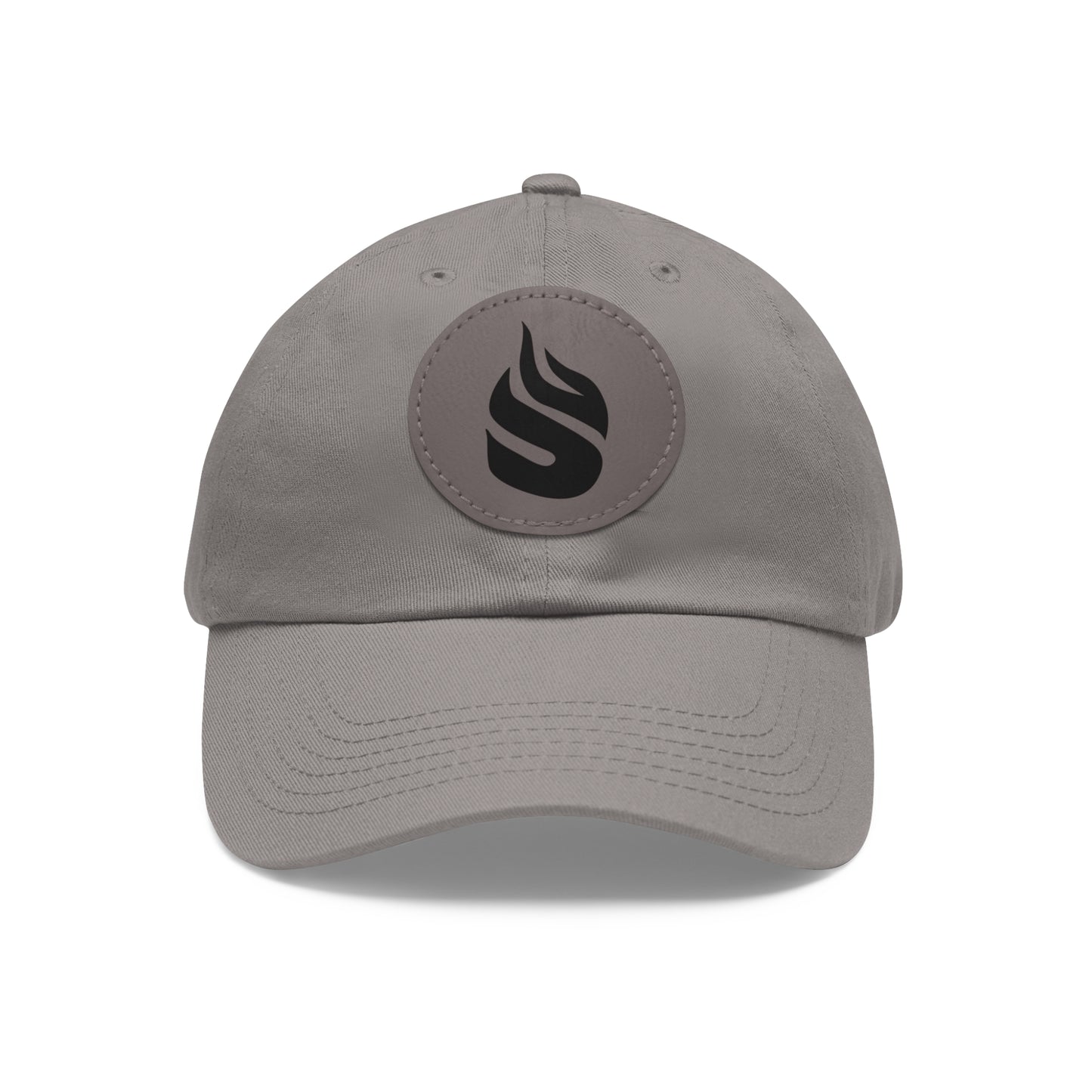 Sparta Hat - Black Flame on Leather Patch (Round)