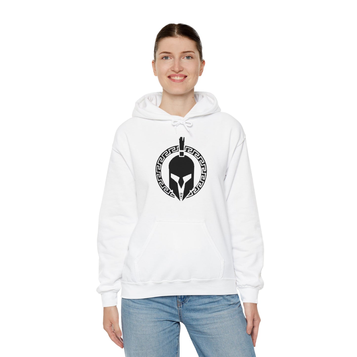 Sparta Black Helmet - Unisex Heavy Blend™ Hooded Sweatshirt