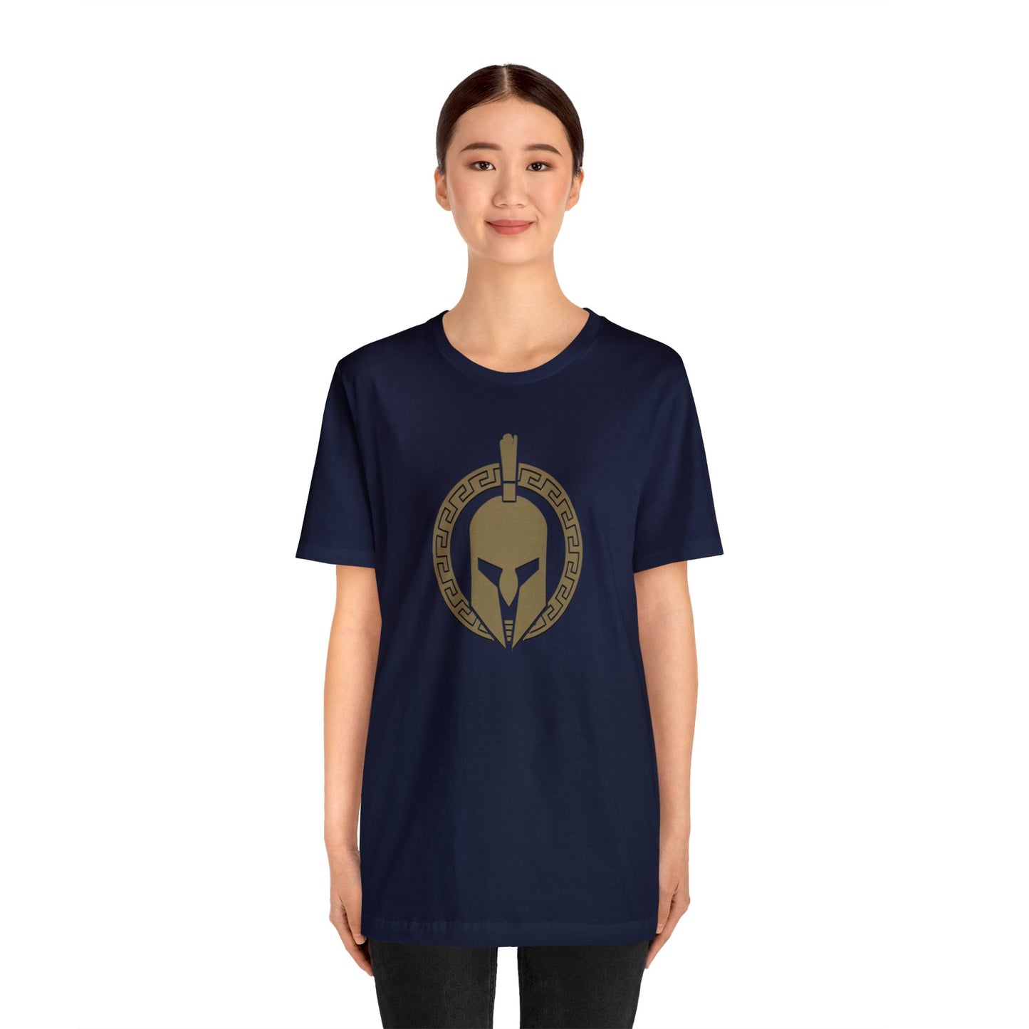 Sparta Large Gold Helmet - Unisex Jersey Short Sleeve Tee