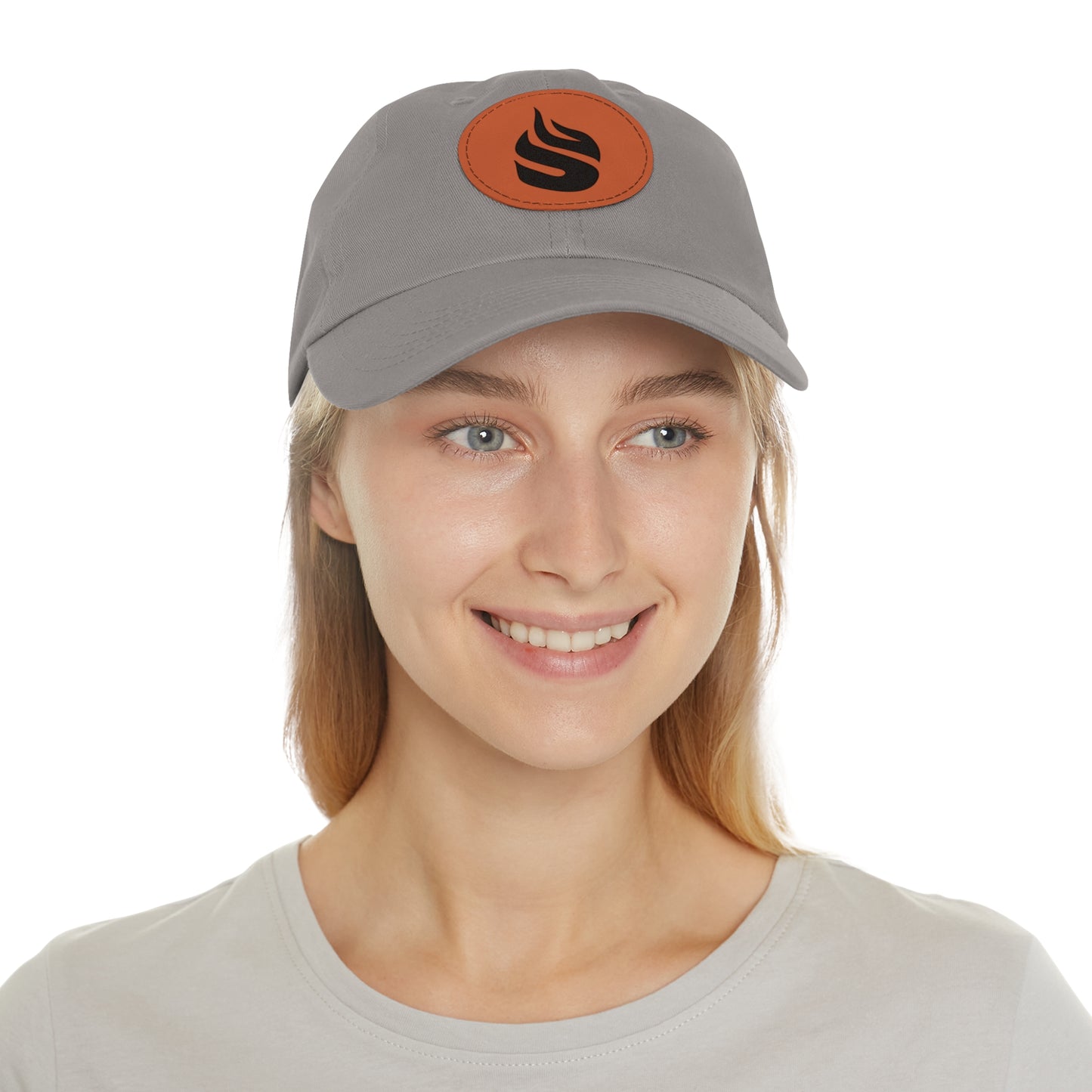 Sparta Hat - Black Flame on Leather Patch (Round)